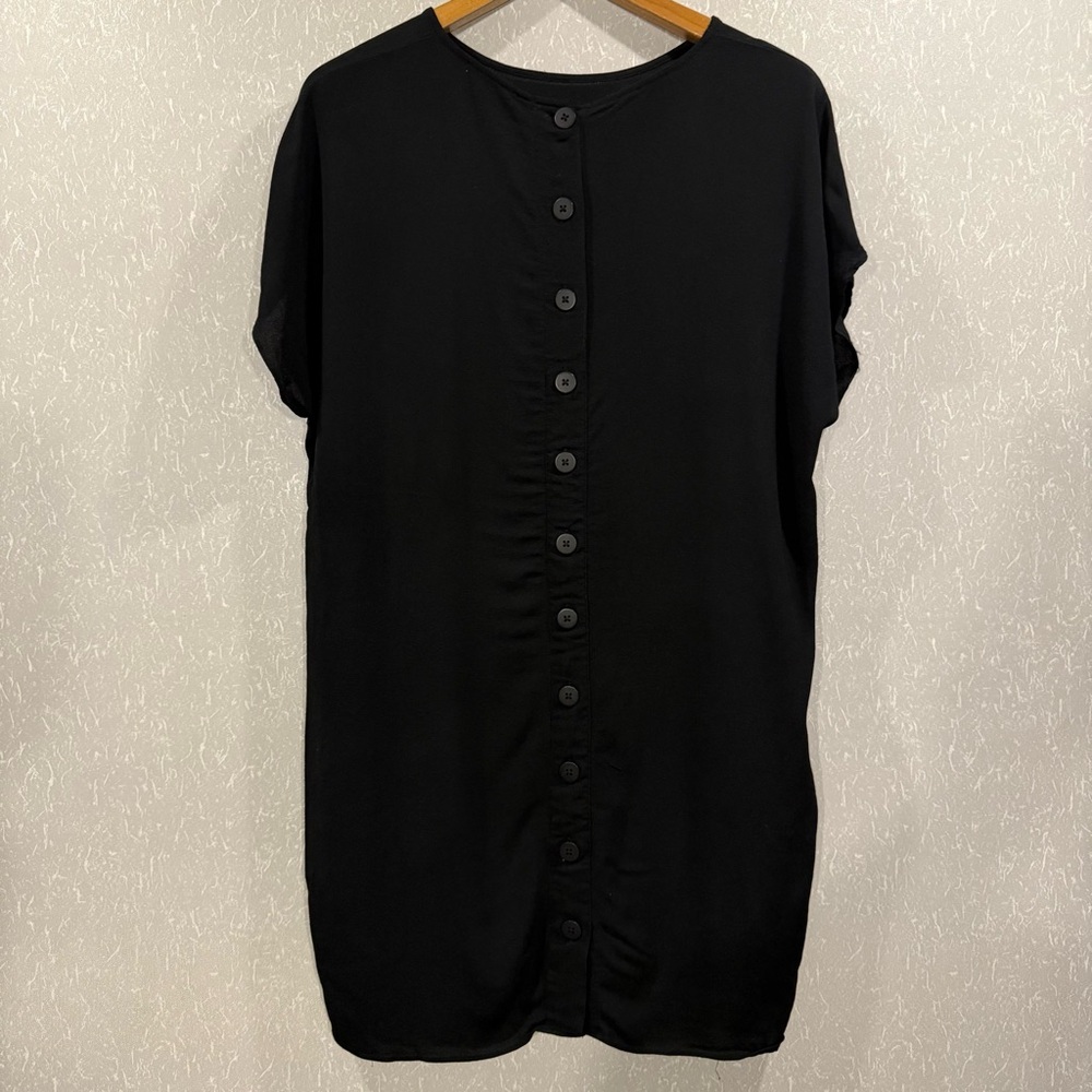 Madewell black Dress women’s button back size M - Picture 5 of 7